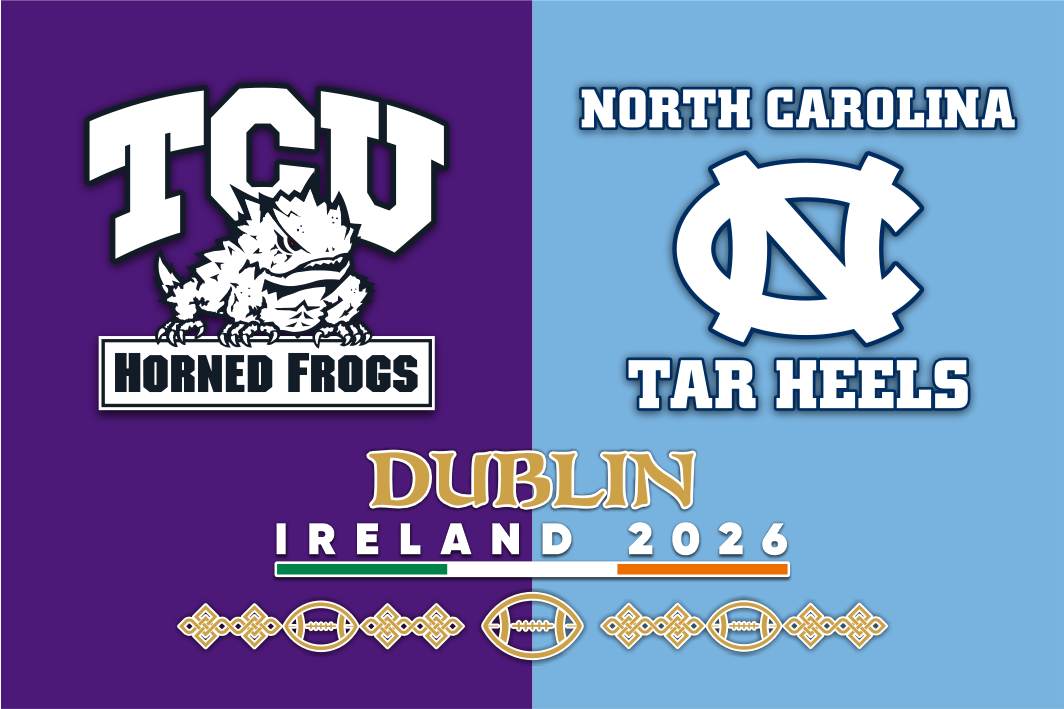 Texas Christian University vs North Carolina College Flag