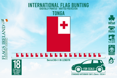 Wimpelkette mit Tonga-Flagge