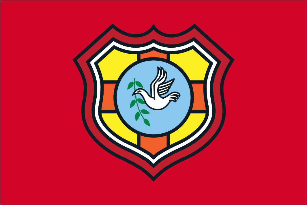 Bandeira com crista de rugby de Tonga - Ikale Tahi