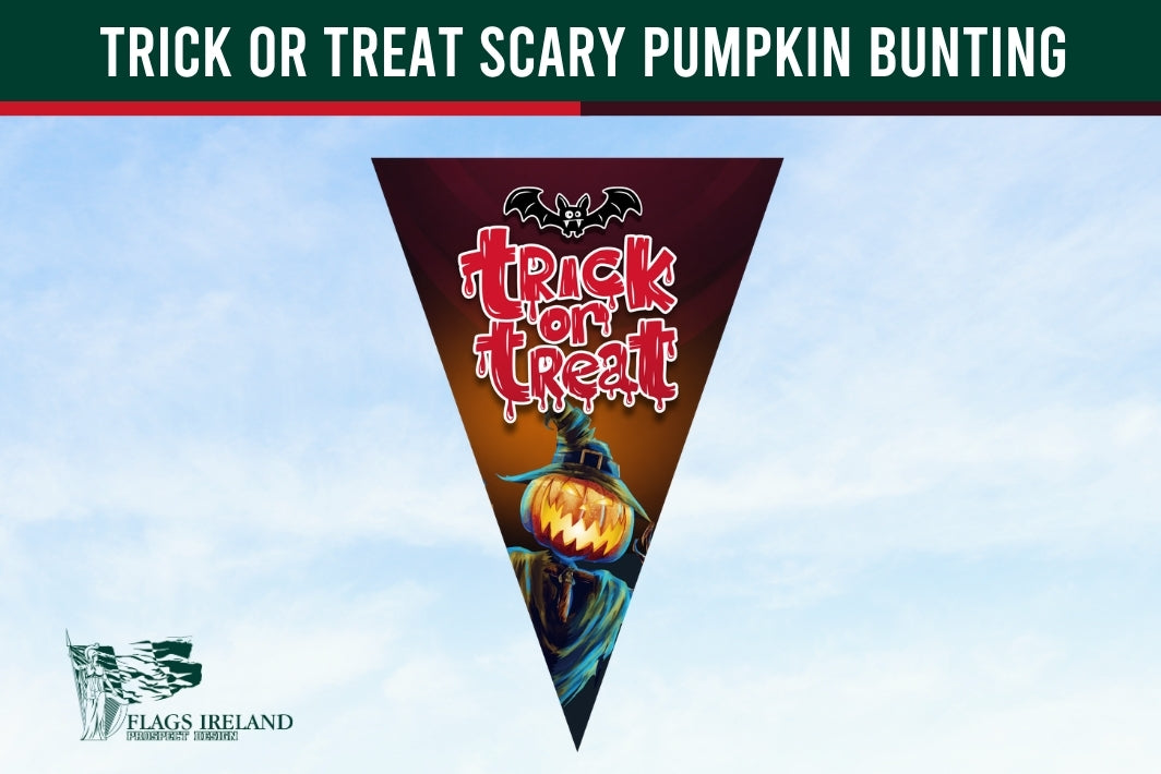Trick or Treat Scary Pumpkin Bunting