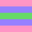 Trigender Pride Flag pride flag with pink, blue, and green stripes