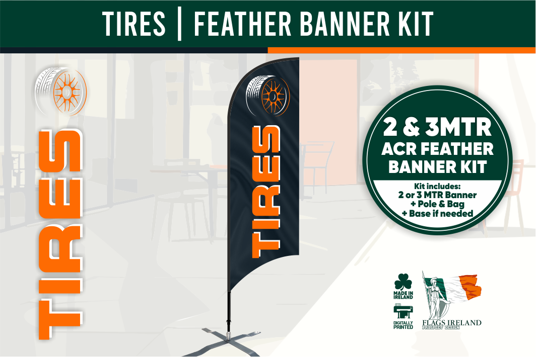 TYRES - Feather Banner Kit (2mtr & 3mtr)
