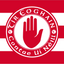 Tyrone GAA Crested Red and White Striped Flag