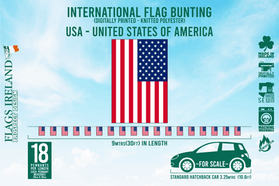 USA - United States of America Flag Bunting
