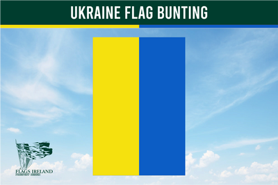 Wimpelkette mit ukrainischer Flagge