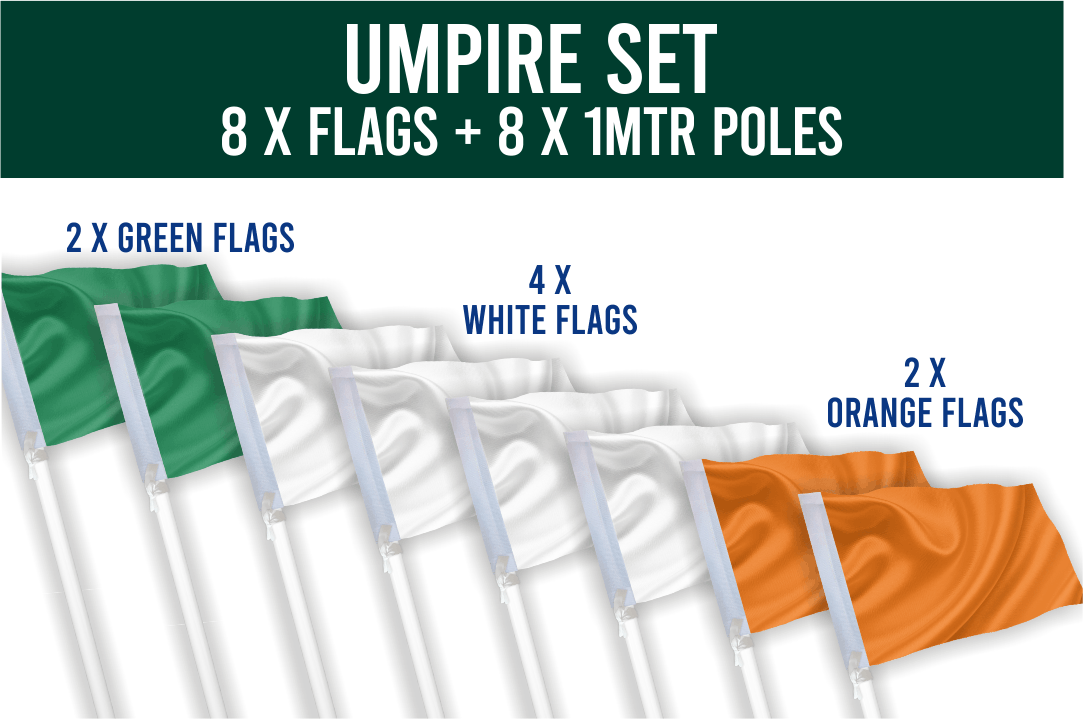 Pitch Side Poles & Flag Bundle for GAA Football & Hurling