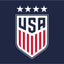 US Women's National Soccer Team Crested Blue Flag
