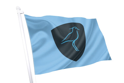 Bandeira com crista de rugby do Uruguai - Los Teros