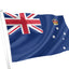 Flag of Australia with Union Jack and royal crown on a blue background.
