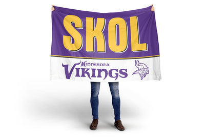 Minnesota Vikings SKOL Flag
