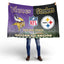 Vikings and Steelers Flag Croke Park Standard Flag