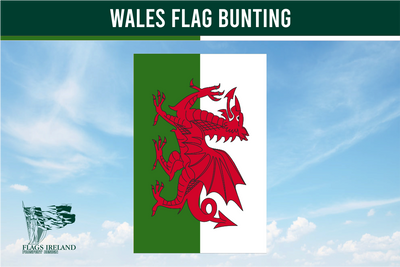 Wimpelkette mit Wales-Flagge