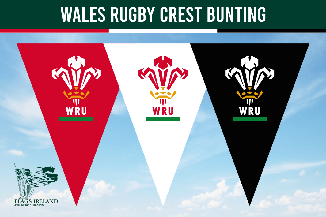 Wales Rugby Crest Bunting