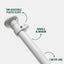 Wandmontierter 2-Meter-Fahnenmast