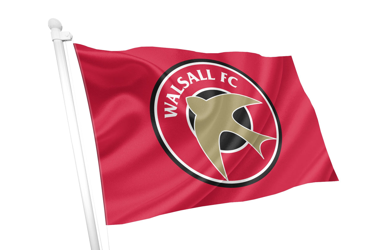 Club Flags Design Walsall Football Club Flag - Premium Knitted Polyester, Multiple Sizes ...