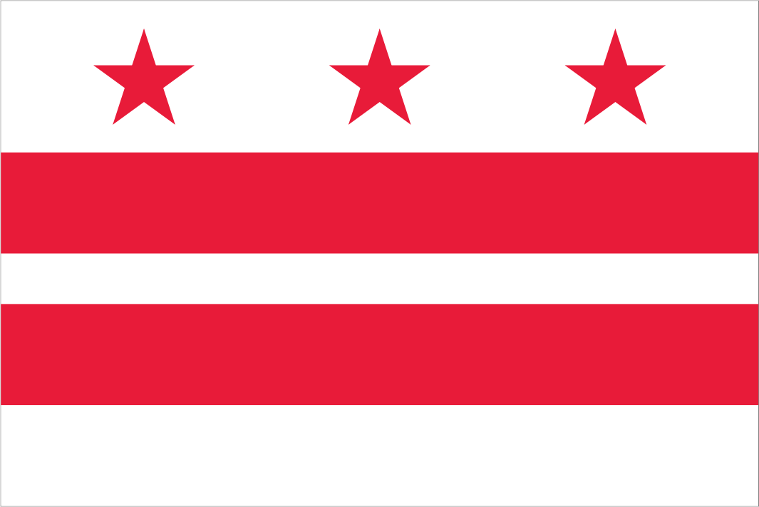 Washington DC (District of Columbia) Flag