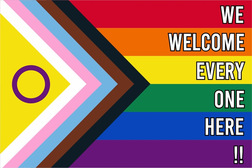 We Welcome Every One Here - Intersex Inclusive Pride Flag | Flags ...
