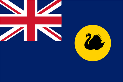 Western Australia Flag consists of a Blue Ensign defaced with the badge of the state.