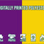 Purple & Golden Yellow Coloured Flag