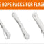 White Rope Packs for Flagpoles
