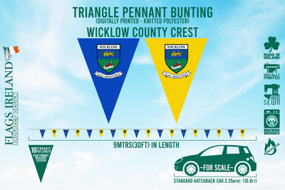 Wicklow County Wappenflagge