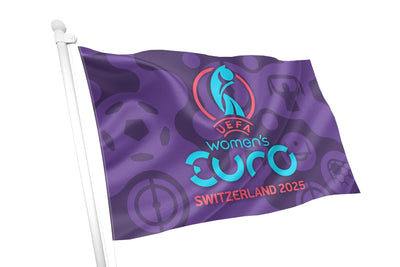 Women’s EURO 2025 Logo Flag - Purple