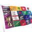 Bandeira com crista de rugby da Irlanda