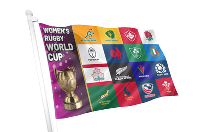 Women's Rugby World Cup 2025 Multi Team Flag