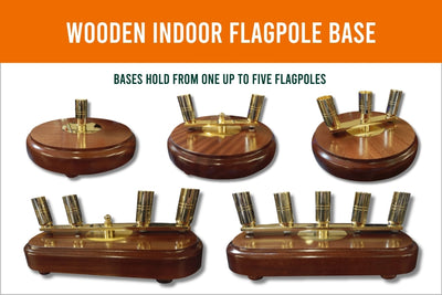 Indoor Wooden Flagpole Base