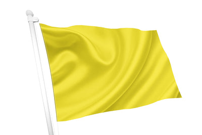 Bandeira de cor amarela