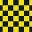 Bandeira quadriculada xadrez amarela e branca