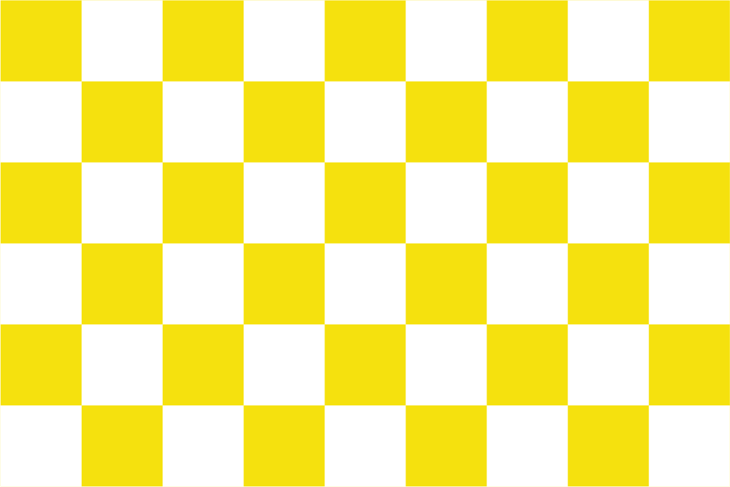 Yellow & White Chequered Handwaver Flag