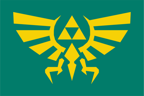 Hylian Crest Flag | Zelda Inspired Triforce Flag | Irish Made – Flags ...