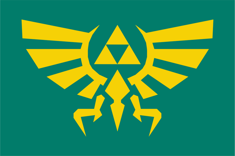 Hylian Crest Flag | Zelda Inspired Triforce Flag | Irish Made – Flags ...