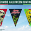 Zombie Halloween Bunting