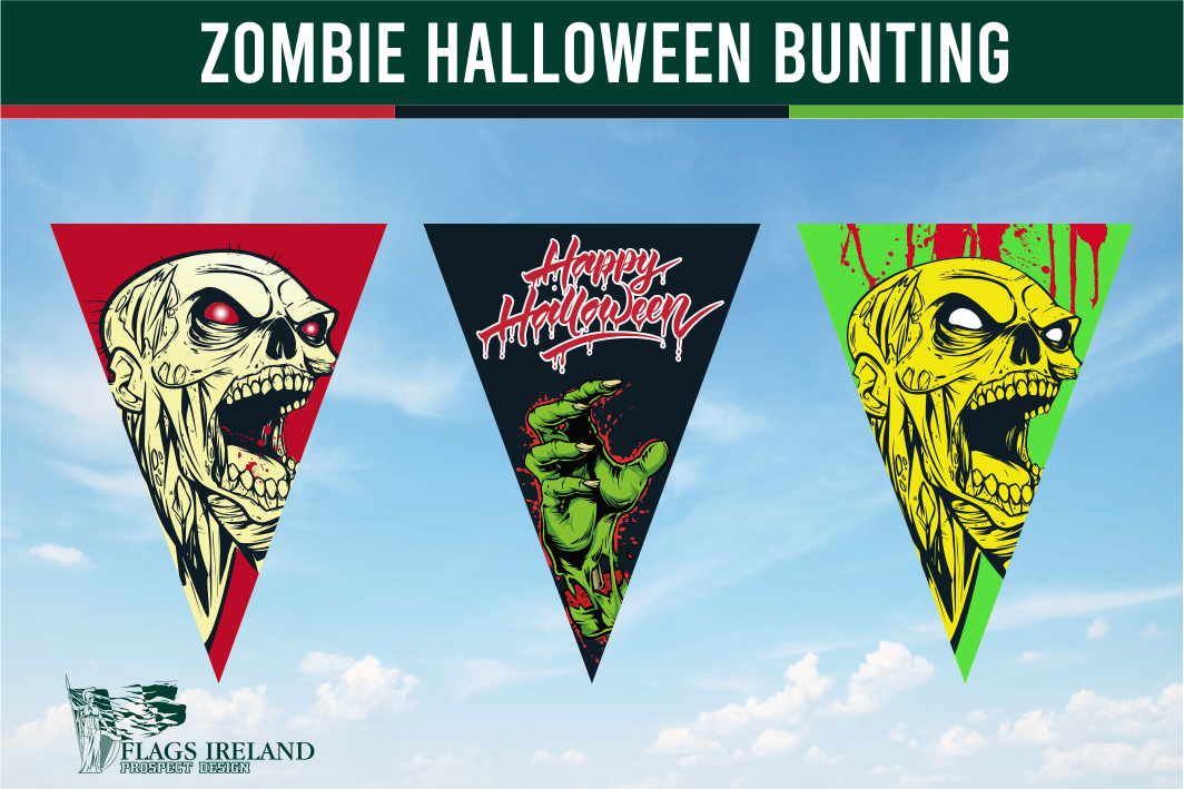 Zombie Halloween Bunting