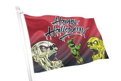 Zombie Halloween Flag