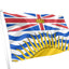Flag of British Columbia with a white background