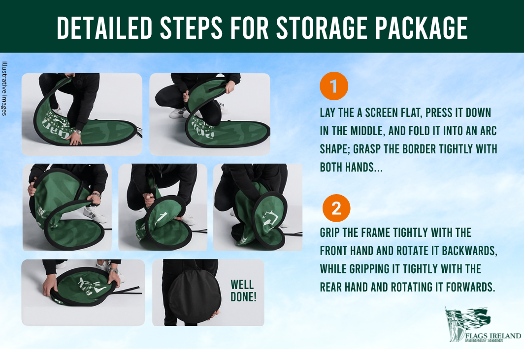 Personalised Logo Double-Sided Pop-Up Banner With Carry Bag