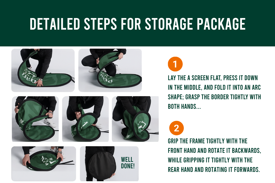 Personalised Logo Double-Sided Pop-Up Banner With Carry Bag