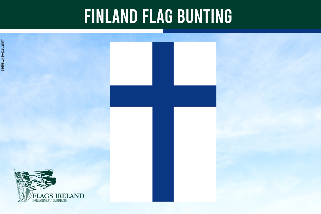 finland flag white background blue cross on a blue sky background