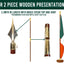 Indoor Wooden Presentation Flagpole