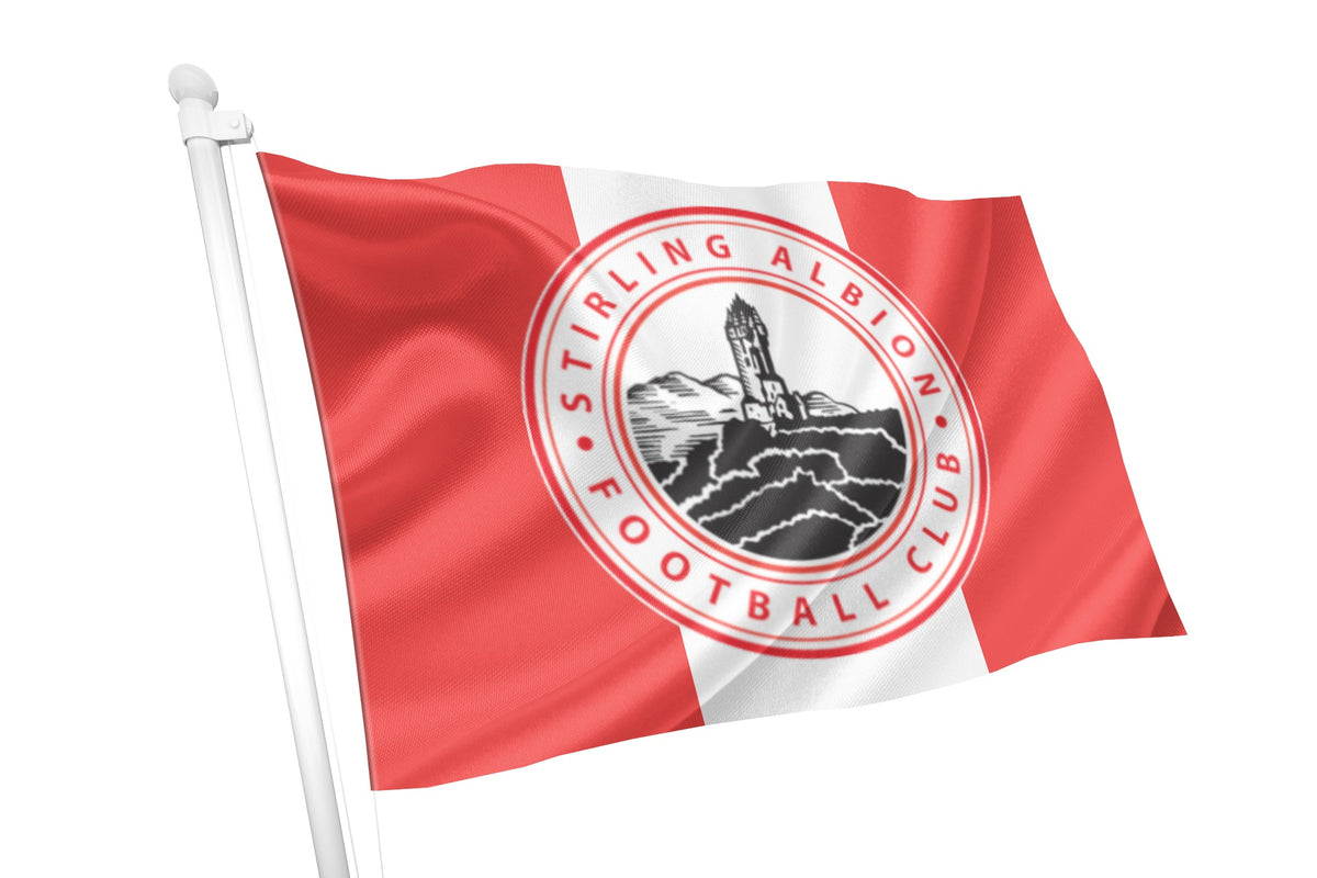 Club Flags Design Stirling Albion Football Club Flag - Ships Worldwide - High Quality ...