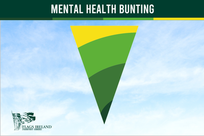 Wimpelkette mit Genderqueer-Flagge