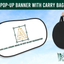 Personalised Logo Double-Sided Pop-Up Banner With Carry Bag