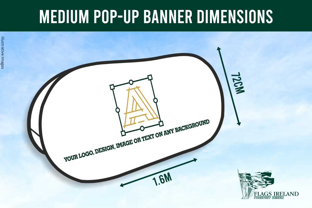 Personalised Logo Double-Sided Pop-Up Banner With Carry Bag