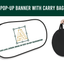 Personalised Logo Double-Sided Pop-Up Banner With Carry Bag