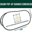 Personalised Logo Double-Sided Pop-Up Banner With Carry Bag