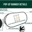 Personalised Logo Double-Sided Pop-Up Banner With Carry Bag