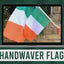 Bandeira Handwaver com logotipo personalizado